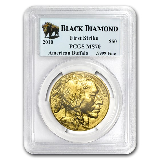 2010 1 oz Gold Buffalo MS-70 PCGS (FS, Black Diamond) 2010 1 oz Gold Buffalo MS-70 PCGS (FS, Black Diamond)